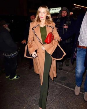 Emily_Blunt_Brown_Braided_Trench_Coat