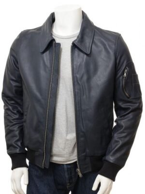 Mens_Blue_Bomber_1_Pocket_Jacket