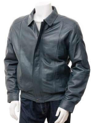 Mens_Blue_Leather_Moto_Jacket