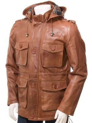 Men’s_Tan_Leather_Parka