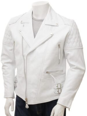 Men’s_White_Leather_Biker_Jacket