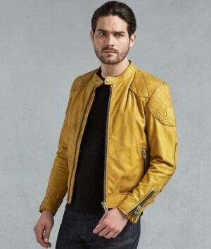 Mens_Yellow_Café_Racer_Leather_Jacket