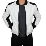 Ohio Black and White Biker Jacket