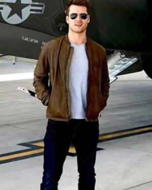 Top_Gun_Maverick_2022_Glen_Powell_Brown_Jacket