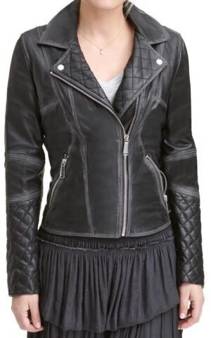 Asymmetrical-Style-Womens-Black-Quilted-Moto-Jacket