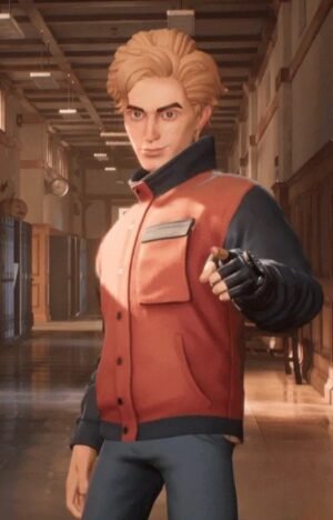 Video-Game-Propnight-Isaac-Orange-Leather-Jacket