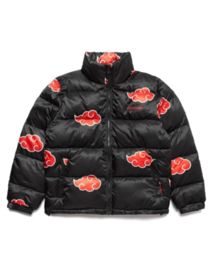 Naruto Akatsuki Puffer Jacket (1)