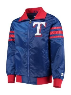 Texas Rangers Starter Full-Zip Varsity Jacket - Roy