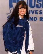 selena-quintanilla-blue-bomber-jacket