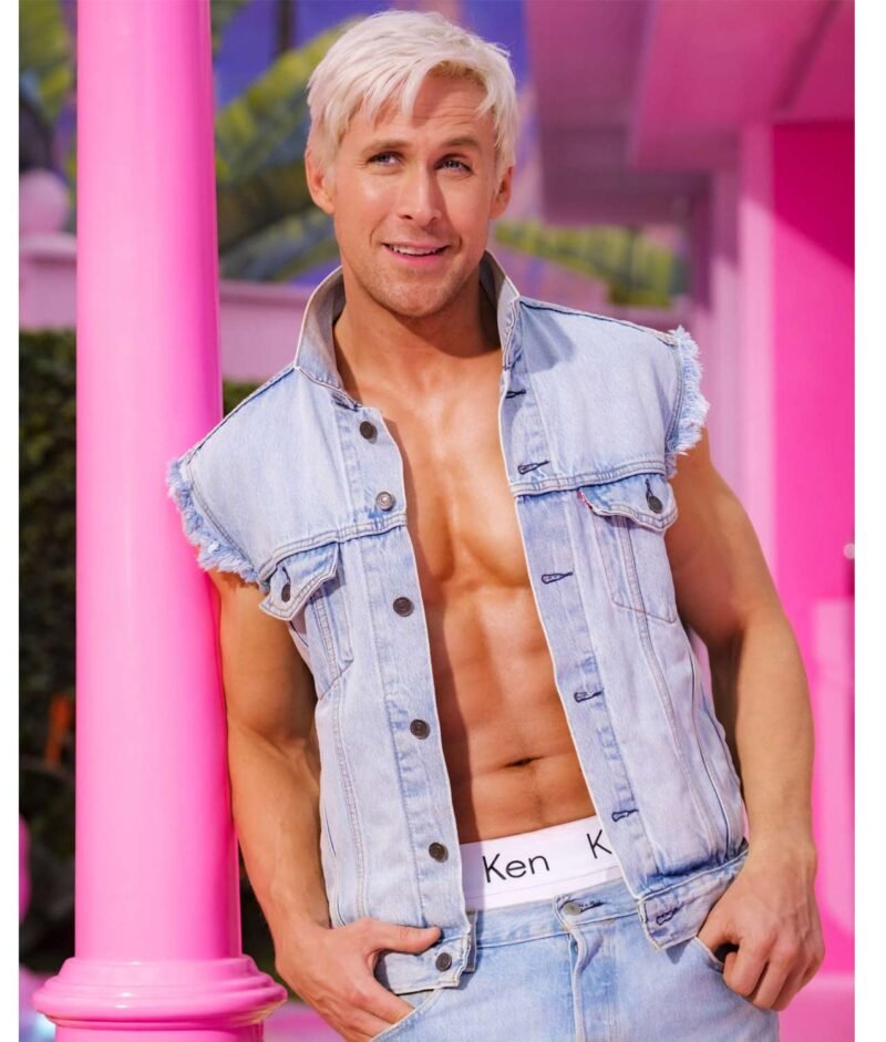 Barbie Denim Vest Ryan Gosling