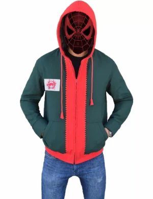 The Spider Verse Miles Morales Jacket with Hoodie