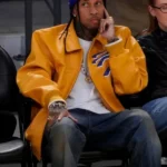 American Rapper Tyga Yellow Leather Jacket