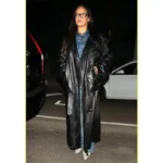 Rihanna 2025 Los Angeles Leather Coat